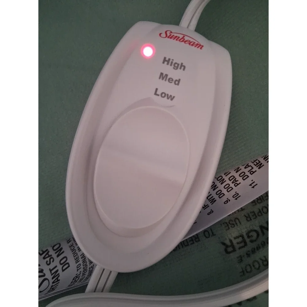 2023 Sunbeam King Size Heating Pad 12 IN x 24 IN‎ Heating Pad with Cover